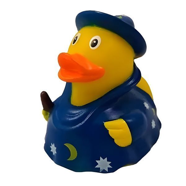 Стильна тематична гумова качечка FunnyDucks "Чарівник" L1947 фото 2