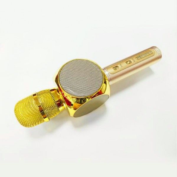 Беспроводной bluetooth караоке микрофон с колонкой (Gold) SU-YOSD YS-63 фото 4