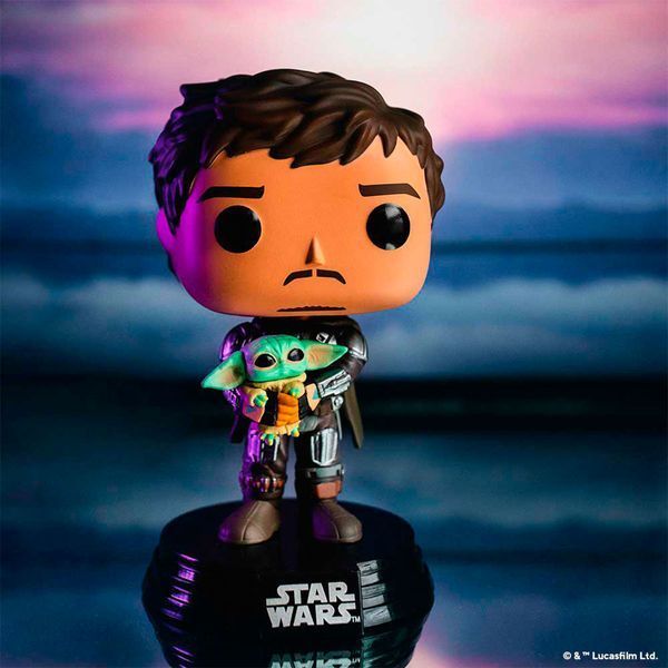 Игровая фигурка FUNKO POP! Мандалорец Мандалорец с Грогу 9,6 см 54525 фото 5