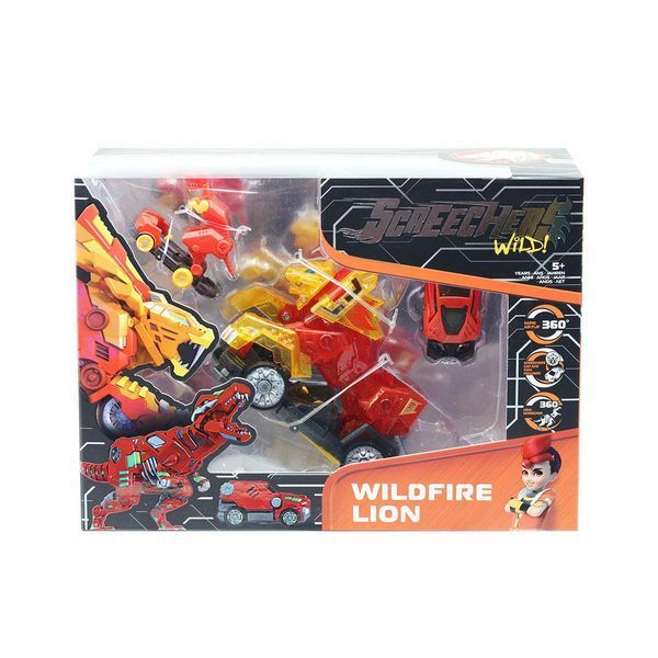 Дикий Скрічер Вайдлфаєр Лайон (Screechers Wild Wildfire Lion) Шаблезубий лев 4 сезон L3 фото 2