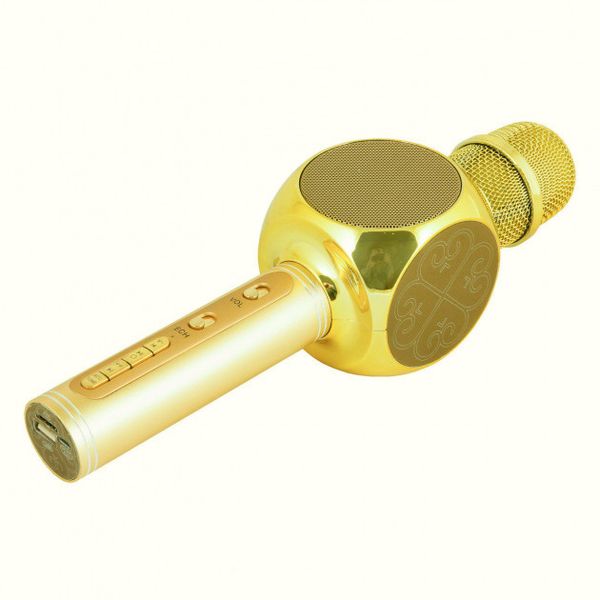 Беспроводной bluetooth караоке микрофон с колонкой (Gold) SU-YOSD YS-63 фото 3