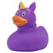 Стильна тематична гумова качечка FunnyDucks "Єдиноріг фіолетовий" L2090 фото 5