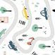 Деревянный рокерборд для детей и взрослых SwaeyBoard пробковый принт Road с защитой пальцев до 100 кг фото 2