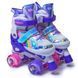 Раздвижные ролики квады 29-33 Scale Sports фиолетовые фото 2