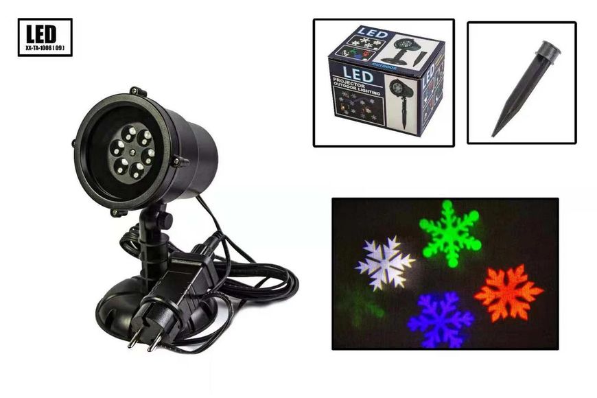 Новорічний вуличний лазерний проектор X-Laser XX-TA-1008 фото 1