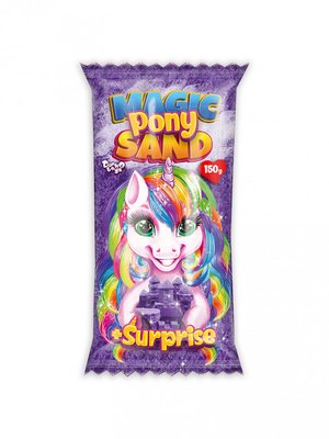 Кінетичний пісок Danko Toys Magic Pony Sand у пакеті 150 грам фіолетовий MPS-01-03 фото 1