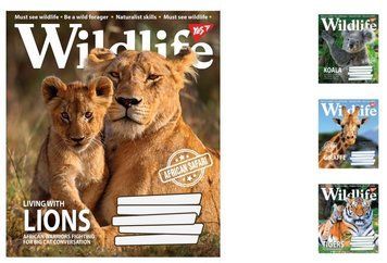 Учебные тетради в линейку на 96 листов YES Wild life 5 шт. 766133 фото 1