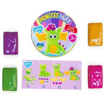Набор для лепки с воздушным пластилином ОКТО Lovin'do Princess Fairy Dragon 70138 фото 1