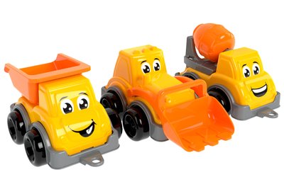 Набор игрушечного мини транспорта ТехноК "Спецтехника" желтый 6160 фото 1