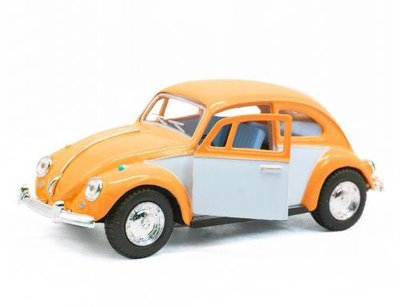 Машинка KINSMART Volkswagen Beetle помаранчевий KT5373W фото 1