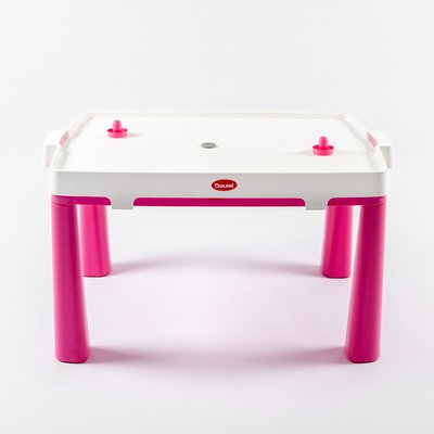 Пластиковый игровой стол Doloni с насадкой для аэрохоккея розовый 04580/3 фото 1
