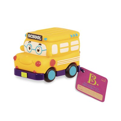 Іграшковий шкільний автобус Battat серії Кумедний автопарк 8 см жовтий BX1495Z фото 1
