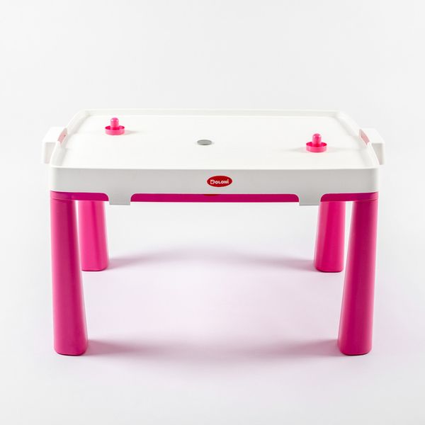 Пластиковий ігровий стіл Doloni з насадкою для аерохокею рожевий 04580/3 фото 1