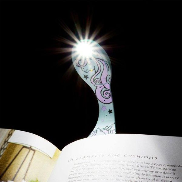 Детская закладка с LED фонариком FLEXILIGHТ 8 люм серии «Классика» - Единорог фото 6