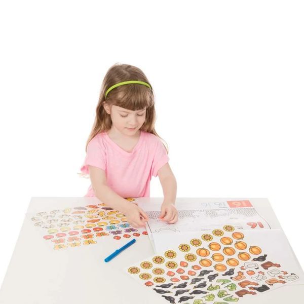 Альбом раскрасок "Цифры" Melissa & Doug 20 листов формата 36х28 см и 230 наклеек MD8566 фото 8