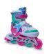 Детские раздвижные ролики 29-33 Scale Sports Mermaid подсветка колес бирюзовый фото 5