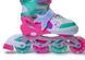 Детские раздвижные ролики 29-33 Scale Sports Mermaid подсветка колес бирюзовый фото 7