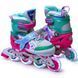 Детские раздвижные ролики 29-33 Scale Sports Mermaid подсветка колес бирюзовый фото 1