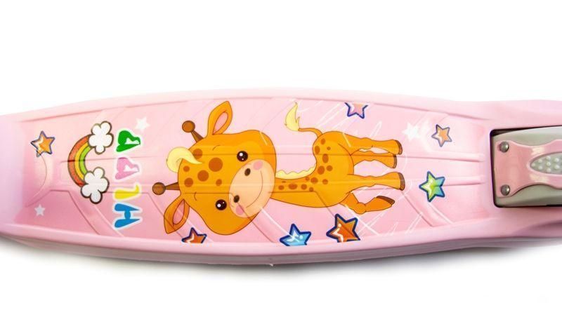 Самокат четырехколесный детский складной с подсветкой Smart Giraffe фото 4