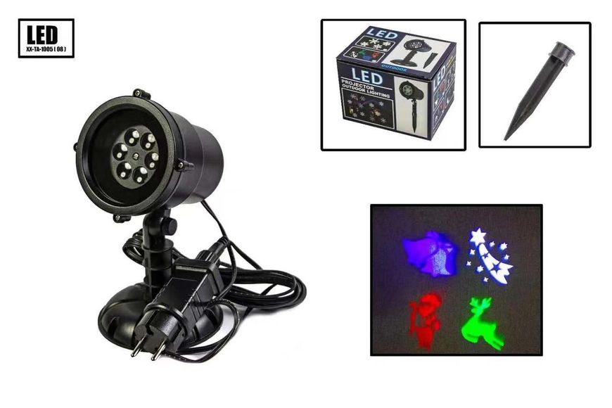 Новогодний уличный лазерный проектор X-Laser XX-TA-1005 фото 1