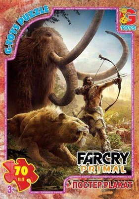 Пазлы G-Toys "Far Cry: Primal" 70 элементов + постер 21 х 30 см FCP01 фото 1