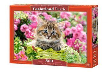 Пазлы Castorland "Котёнок в саду" 500 элементов 47 х 33 см В-52974 фото 1
