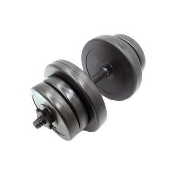 Разборная гантеля композитная Rock Pro 11 кг 1 шт с ABS-оболочкой и дисками из кевларобетона NE-PL-G-011 фото 1