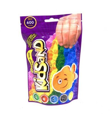 Кінетичний пісок Danko Toys KidSand у пакеті 600 г оранжевий KS-03-02 фото 1