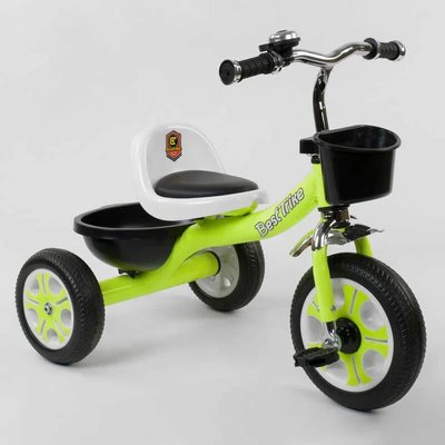 Детский трехколесный велосипед Best Trike EVA колеса салатовый LM-3109 фото 1