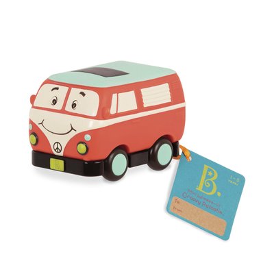 Игрушечный ретро - автобус Battat серии Забавный автопарк 8 см красный BX1502Z фото 1