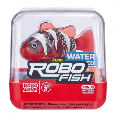 Интерактивная игрушка для ванны ROBO ALIVE - Роборыбка (красная) фото 1