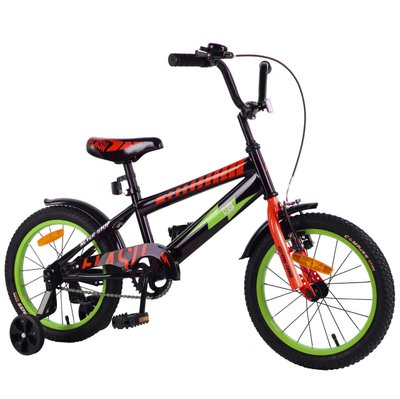 Велосипед дитячий двоколісний 16" TILLY FLASH T-21649 green+red фото 1