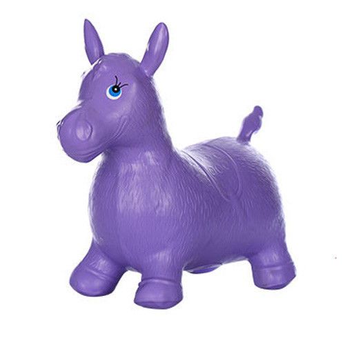 Гумовий стрибун "Конячка" MS0737 Фіолетовий фото 1