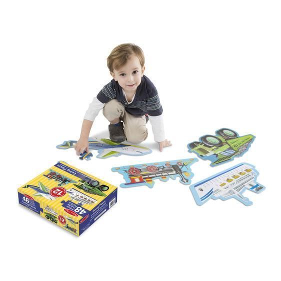 Набір мега пазлів 4 в 1 Melissa&Doug "Транспорт" 12х4 елементів 45 х 30 см MD432 фото 2