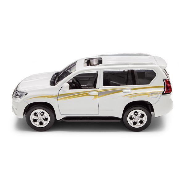 Інерційна машинка TechnoDrive Toyota Prado, масштаб 1:40, біла фото 8