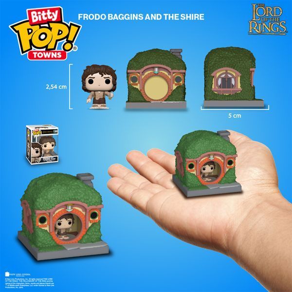 Набор BITTY POP! Town Властелин колец Фродо Бэггинс и хижина 2,5 см 83685 фото 3