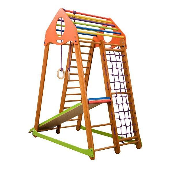 Развивающий спортивный уголок для дома SportBaby BambinoWood фото 9