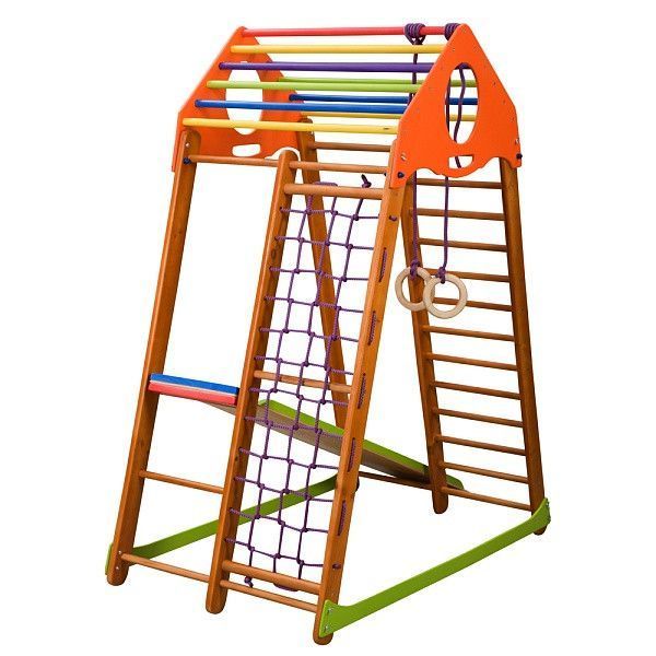 Развивающий спортивный уголок для дома SportBaby BambinoWood фото 8