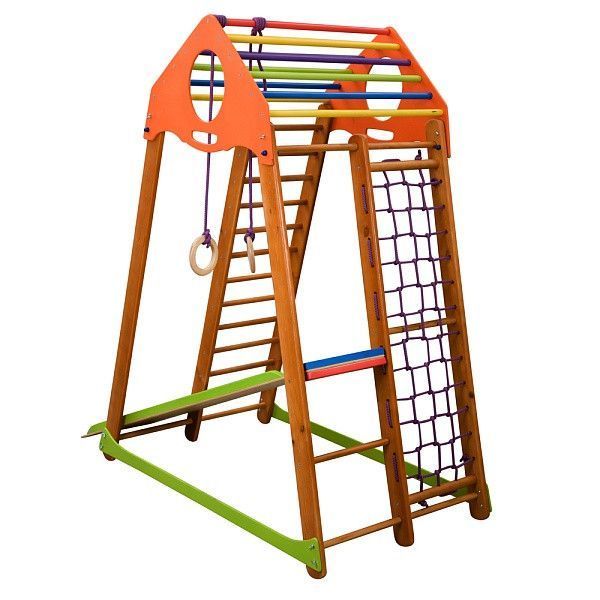 Развивающий спортивный уголок для дома SportBaby BambinoWood фото 2