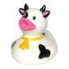 Стильна тематична гумова качечка FunnyDucks "Корівка" L1832 фото 2