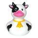 Стильна тематична гумова качечка FunnyDucks "Корівка" L1832 фото 1