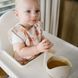 Детская силиконовая мисочка для кормления 6м+ Babyono с присоской бежевая фото 5
