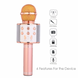 Бездротовий bluetooth караоке мікрофон з колонкою (Rose Gold) WS-858 фото 6