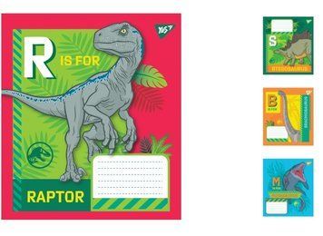 Набір учнівських зошитів Yes Jurassic World формат А5, 12 арк. в клітинку 25 шт. 766194 фото 1