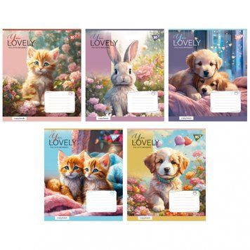 Набір учнівських зошитів 1 Вересня Be cute формат А5, 12 арк. в лінійку 25 шт. 766941 фото 1