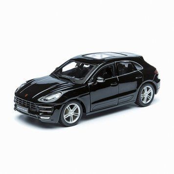 Колекційна модель автомобіля Bburago Porsche Macan, масштаб 1:24, чорний 18-21077 фото 1