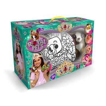 Сумочка-раскраска Danko Toys ROYAL PETS с мягкой игрушкой Собачка укр RP-01-07 фото 1