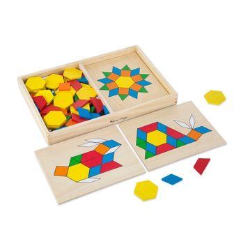 Дерев'яна розвиваюча мозаїка Melissa & Doug &laquo;Візерунки та фігури&raquo; з 120 елементами MD10029 фото 1