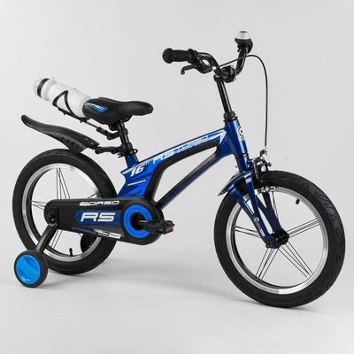 Велосипед детский двухколёсный 16" CORSO Turbo синий 21235 фото 1