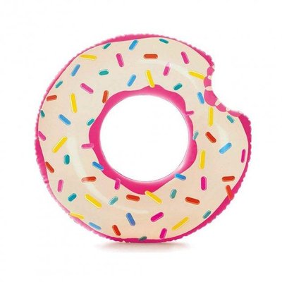 Детский надувной круг Intex для плавания Розовый пончик 114 см 56265 фото 1